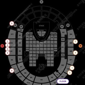 <최저가> 7월 5일 6일 토요일 블랙핑크 콘서트 W10구역 W6구역 2/4연석