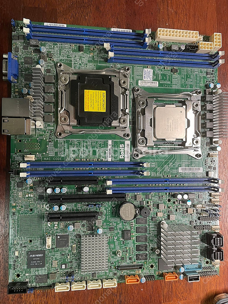 제온 E5 2660V4와 X10DRL-C 판매합니다.--1