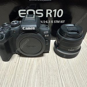 캐논 정품 EOS R10 바디 18-45mm 번들킷 , RF 35.8 MACRO , RF 50.8 알쩜팔 렌즈 판매합니다.
