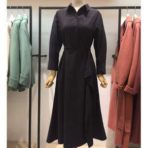나이스클랍 카라 셔츠 원피스