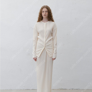 le17septembre PLEATS LONG SLEEVE CARDIGAN 플리츠 롱 슬리브 가디건 아이보리 새상품 르917 le917