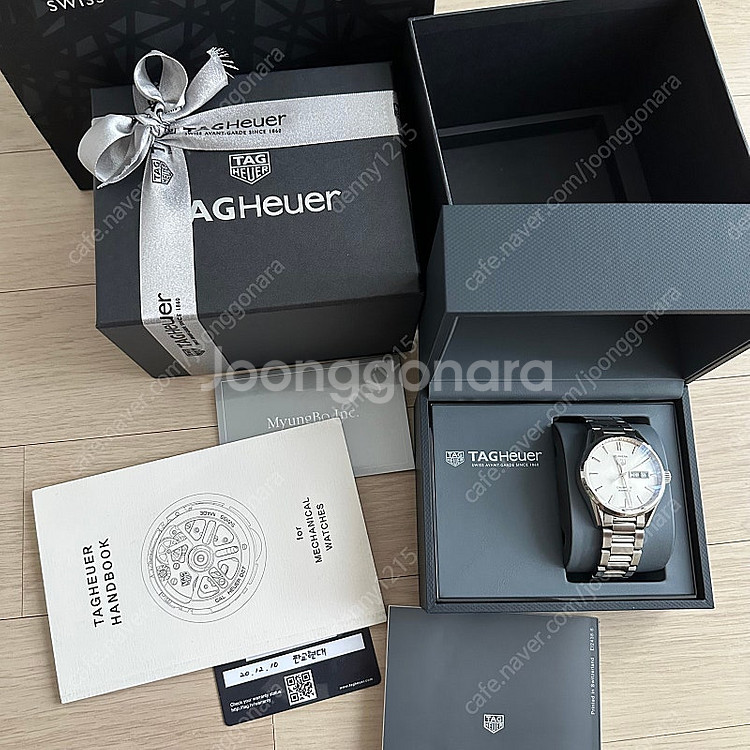 태그호이어 까레라 칼리버 5 흰판 41mm--3