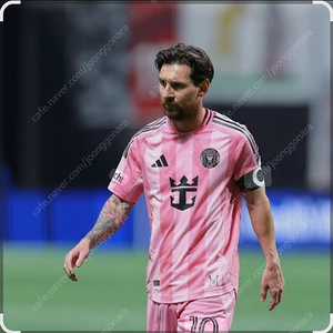 (당일발송) 메시 핑크 마이애미 키즈 축구 유니폼 새제품