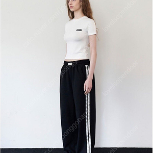 락케이크 레이스 라인 투웨이 조거팬츠