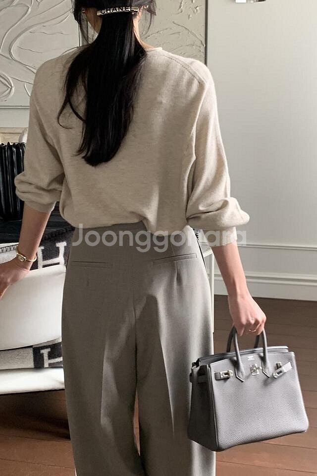 보웬 25 이브 인밴딩 팬츠 그레이지 S--8