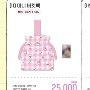 샤이니 굿즈 헬로티키 버킷백(포카포함)