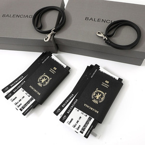 좌쓰 Balenciaga Passport 1 Tickets Long Wallet Black 발렌시아가 패스포트 2 티켓 장지갑 블랙
