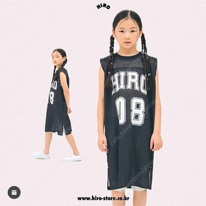 히로 블랭크메쉬원피스 110 블랙