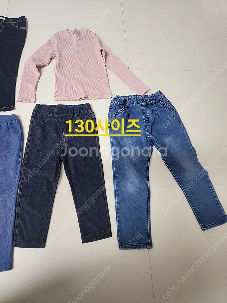 여아 청바지, 잠바등 일괄 (120-130사이즈)--2