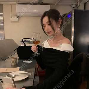 오브제스트 셔링 오프 셔츠 블랙