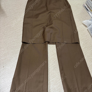 문선 레이어드 팬츠 lunar layered pants chocolate 판매해요 (wool 울 팬츠)