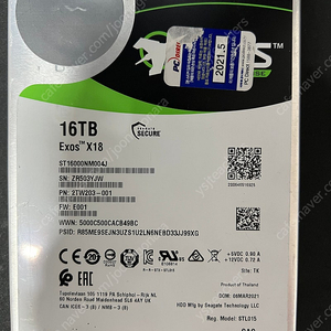 SAS HDD 시게이트 exos x18 16tb 12개
