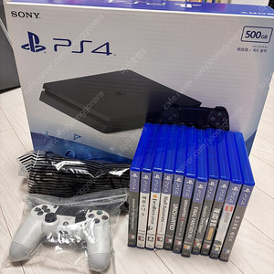 PS4 플스4 슬림 + 듀얼쇼크 추가 + 타이틀 일괄판매
