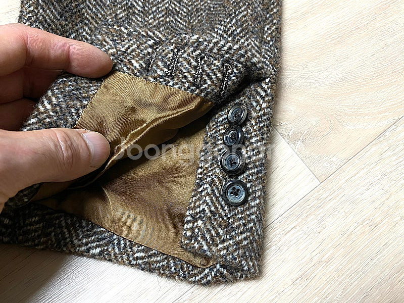 MADE IN ITALY 헤링본 남성 코트(110/XX...--4