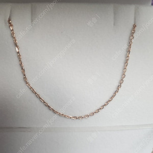 14k 각줄 로즈골드 5푼 42cm