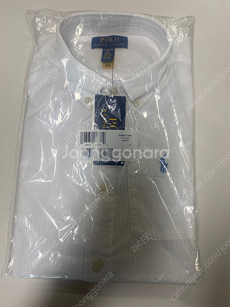 폴로 빅키즈 보이즈 시어서커 셔츠 xl 정품 새상품 택...--1