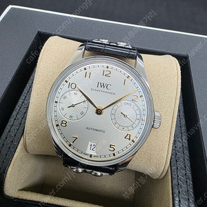 IWC 포르투기저 세븐데이즈 골든핸즈 42.4mm 42.4미리 IW501701 판매합니다.