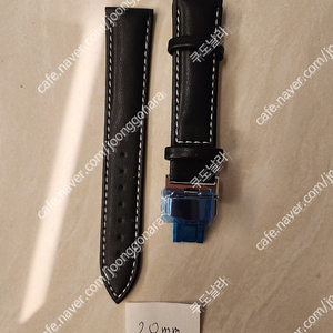 22mm 20mm 시계 스트랩 밴드 가죽 러버 디버클