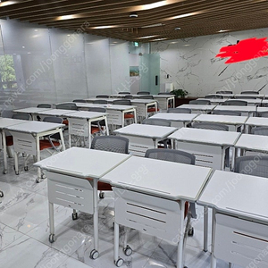 퍼시스 얼라인 1인 테이블 교육 강의용 책상 의자