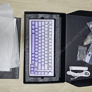 monsgeek 몬스긱 m1w 풀알루 기계식키보드, 아이스크림퍼플축