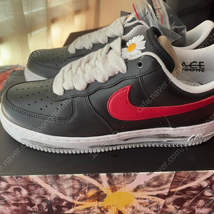 나이키 피스마이너스원 에어포스1 로우 파라노리즈 한국한정 레드스우시