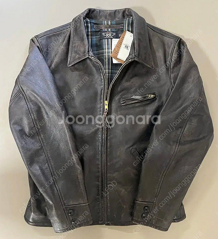 RRL 뉴스보이 레더자켓 M--0
