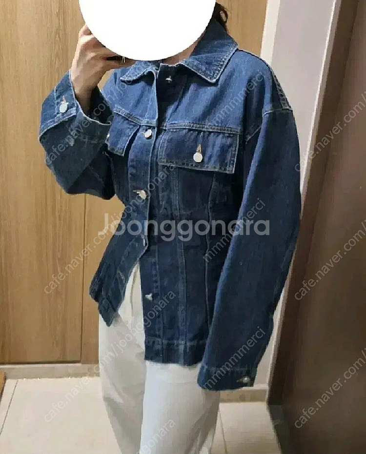 드노리타 아워글라스 실루엣 데님 청자켓--2