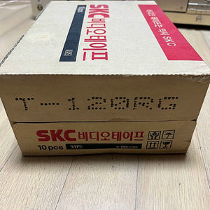 VHS 공비디오테이프 미사용 10개 120분 SKC Super RG