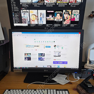 [판매중] 삼성 데스크탑 컴퓨터 i5 엘지24인치 듀얼모니터 판매