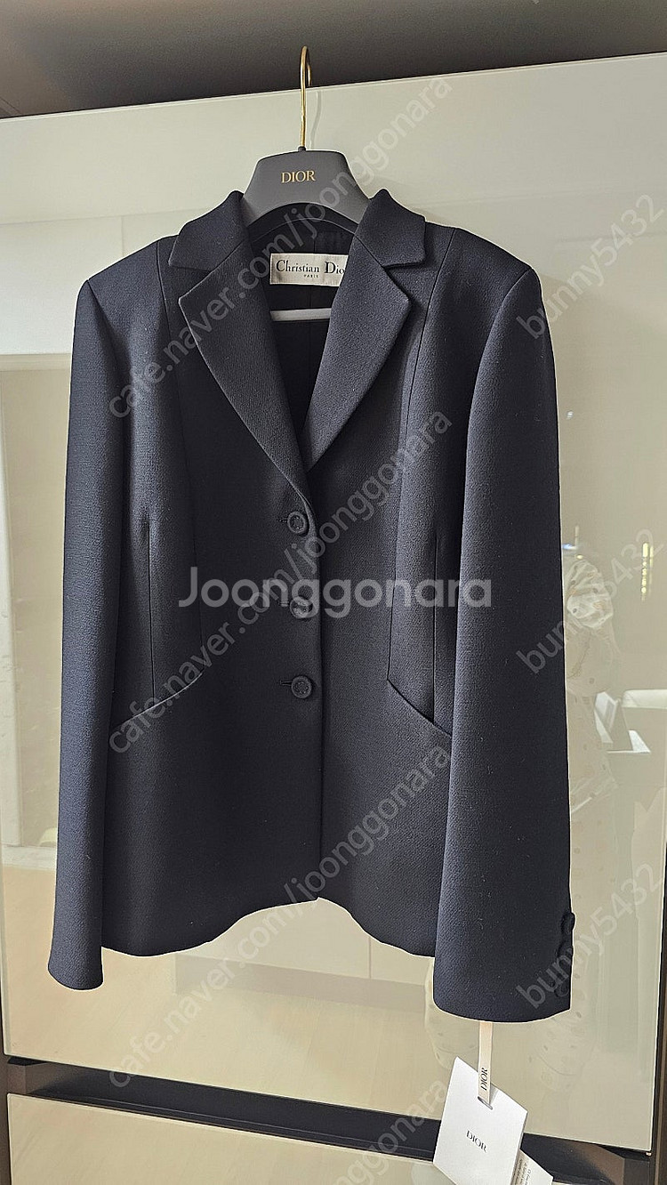 [풀구성/택붙은 새제품] 디올 정품 바자켓 38사이즈 블랙--2