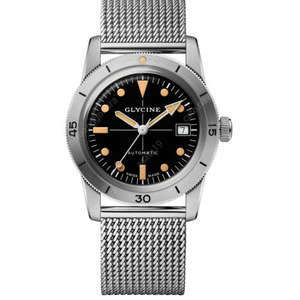 글라이신 최신 다이버 시계 GL0504 SEA KRAKEN 39 mm 흑판