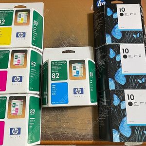 HP 프린터잉크 디자인젯 500/800 - C4844A,C4911A,C4912A,C4913A 정품