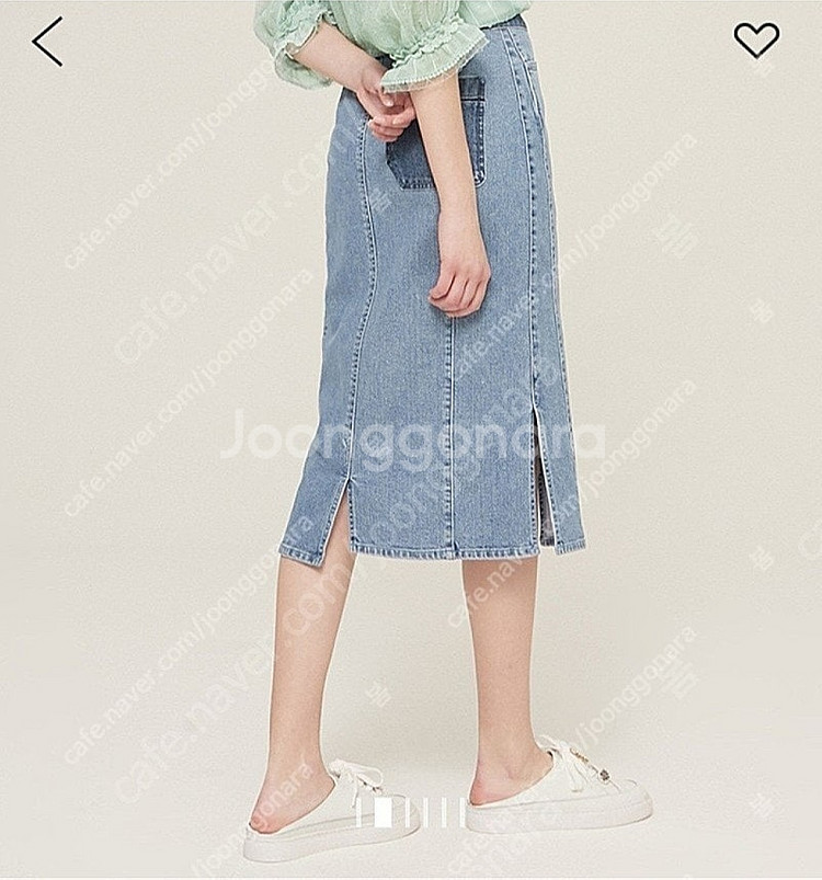 마인 슬릿 데님스커트 팝니다--1