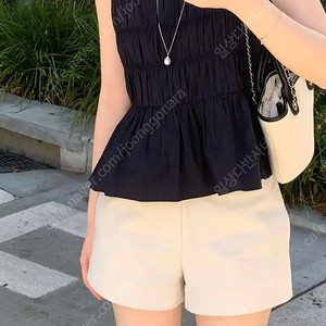 시에 sie 벨라 스모크 블라우스 네이비