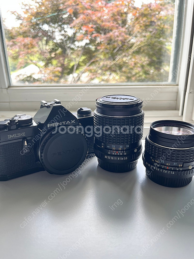 펜탁스 mx 블랙바디 + 렌즈 2종--0