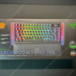RAZER Blackwidow V4 PRO 75% 레이저 블랙위도우 V4 프로 75% 게이밍 유무선키보드 팝니다.