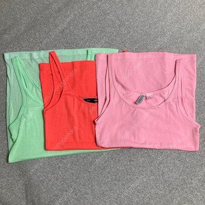 H&M 기본 탱크탑 3가지 색상 세트