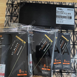 WD SN850X 8TB 4개 미개봉 / 레이드카드