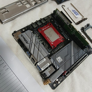 애즈락 정품 Z790m itx + 13600k +32램