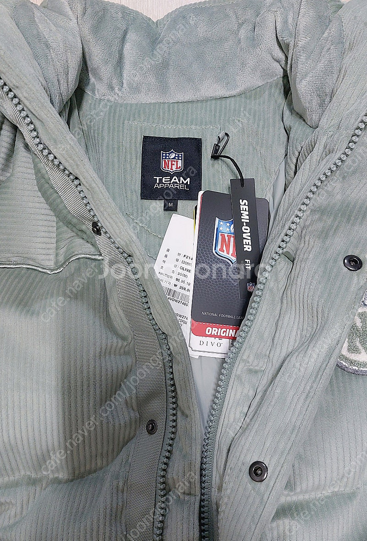 NFL)공용)코듀로이 패딩 (사이즈 95,오버핏)--1