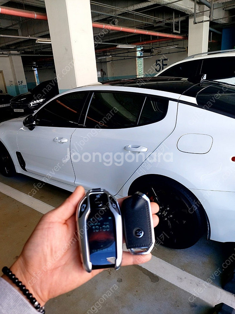 기아 스팅어 전연식 자동차키를 최신 고급형 BMW 타입...--5