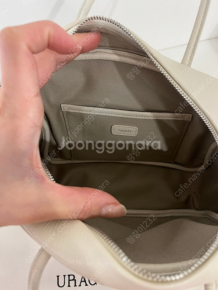 유라고 스퀘어 탑핸들백--8