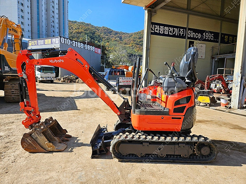 구보다 U17 2019년식 트랙신품 버켓3종 1.7톤급 미니 중고굴삭기 미니017--6