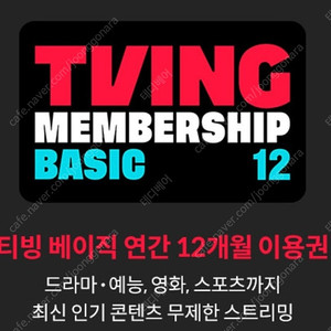 티빙 베이직 12개월 판매