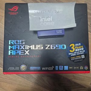 14900K 미개봉 정품 및 Z690 APEX 에펙