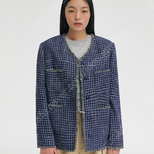 (정가23.8/1회착용) 그로브 트위드 자켓 MEIL JACKET 하프코트 시눈 오버듀플레어 보카바카