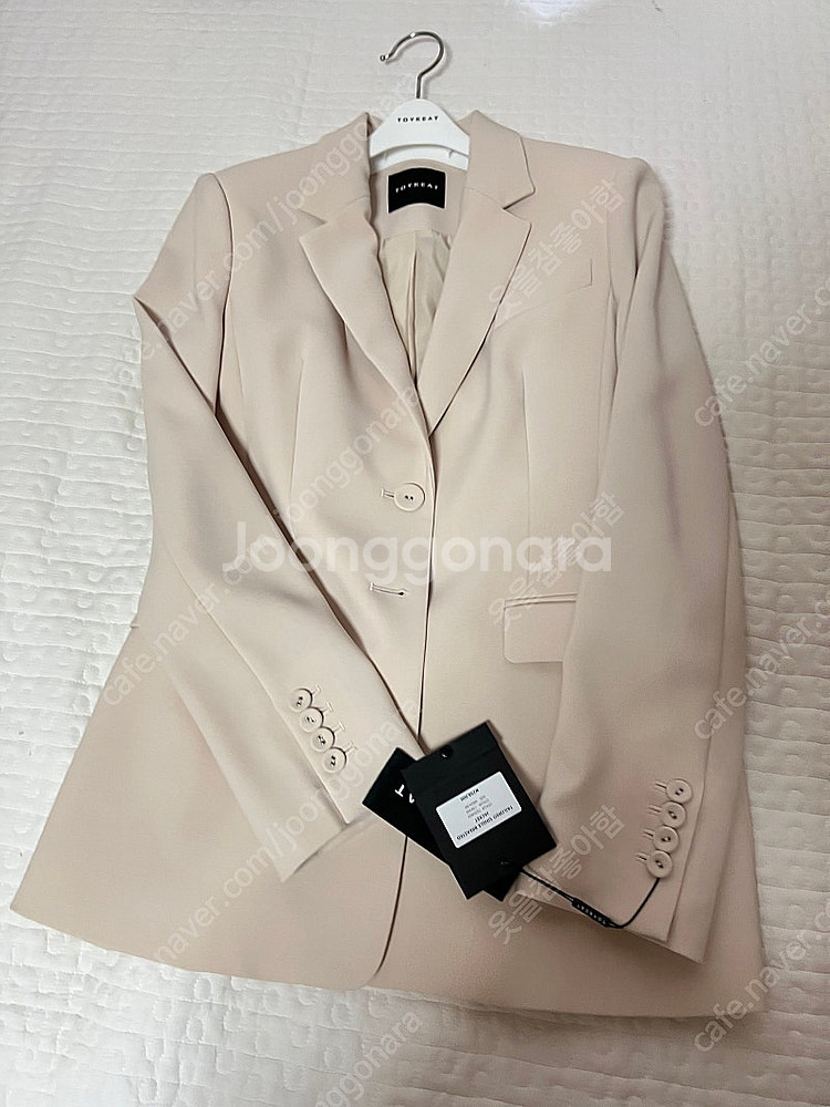 토이킷 싱글블레스티드자켓, 크롭팬츠셋업 크림(M) 아이...--4