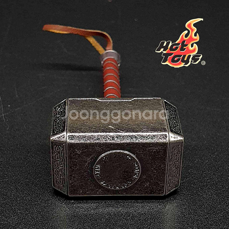 핫토이 정품 토르 묠니르 다이캐스트 12인치 피규어--2