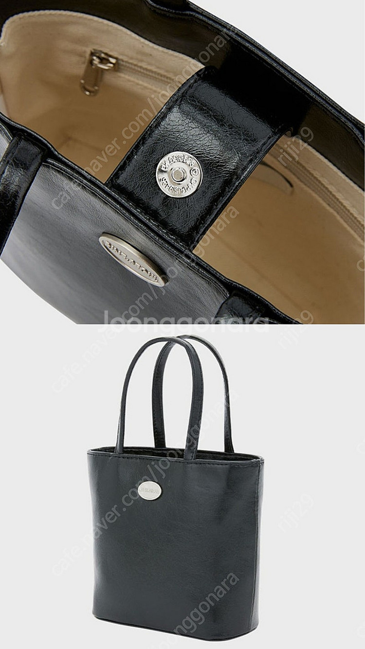 린츠 머그백 블랙 토트백 mug bag [RINZ] 미...--3