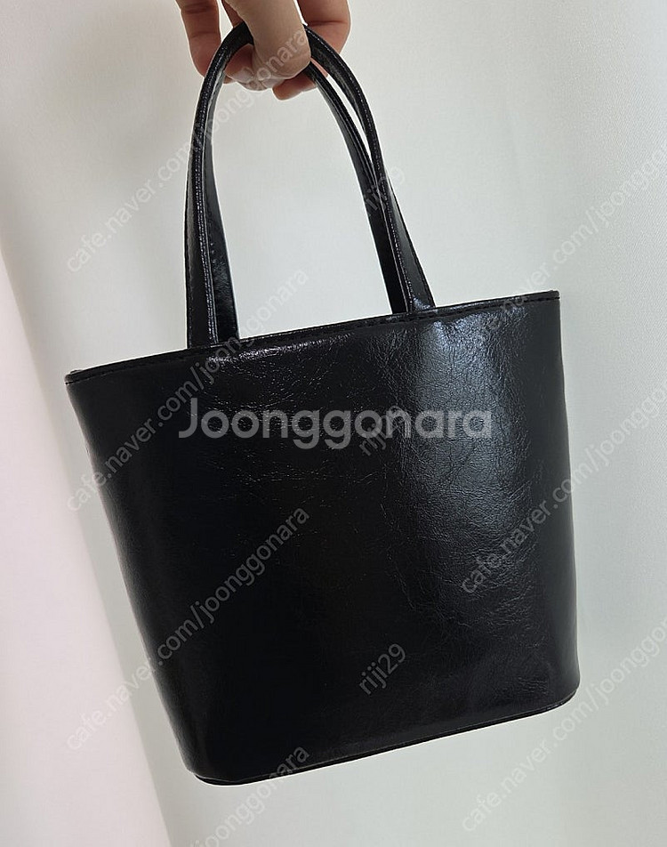 린츠 머그백 블랙 토트백 mug bag [RINZ] 미...--8